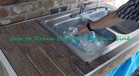 How To Drain Outdoor Kitchen Sink