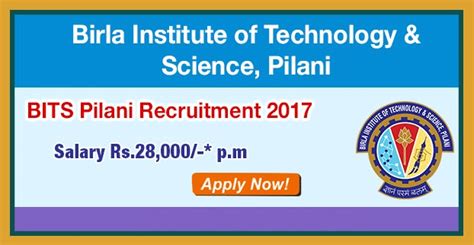 Bits Pilani Recruitment And Jobs Bits Pilani Ac In