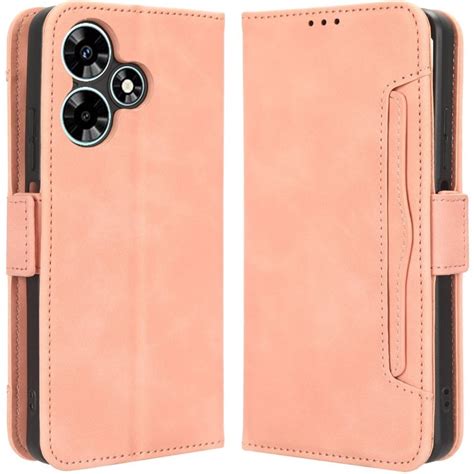 Etui z klapką do Infinix Hot i Card Slot różowe sklep XGSM pl