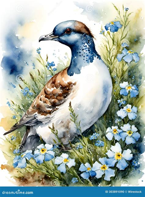 Alaska State Bird The Willow Ptarmigan And The State Flower The Forget