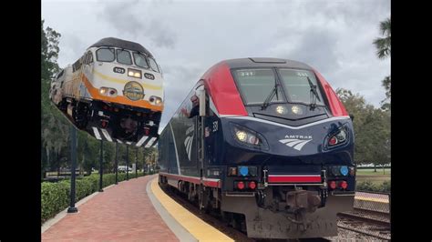 Sunrail Amtrak Railfanning BIG Hornshows Cool Engineer Pops His