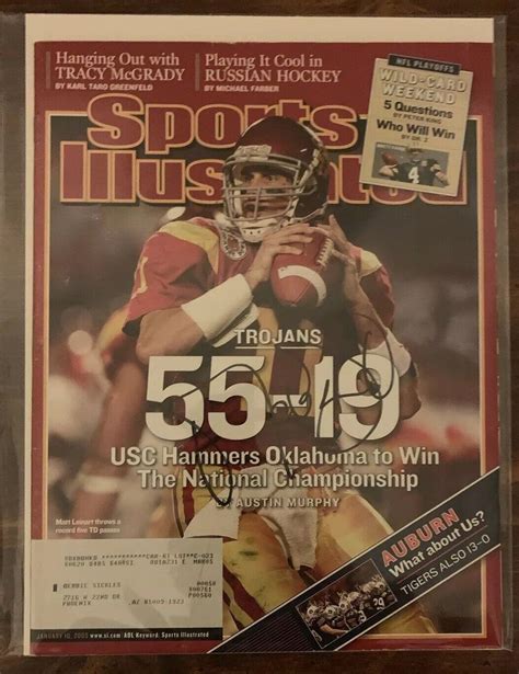 Matt Leinart Autographed Signed Sports Illustrated January 10 2005 USC