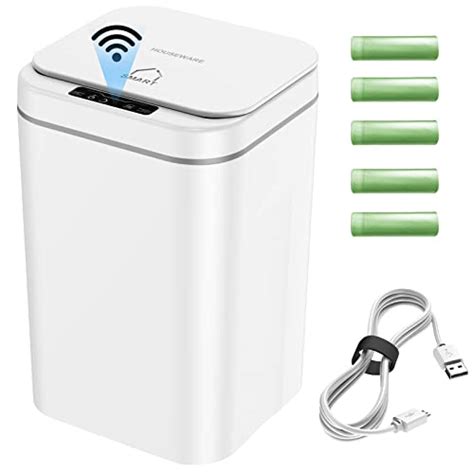 Snapklik Jhzwd Rechargeable Motion Sensor Bathroom Trash Can