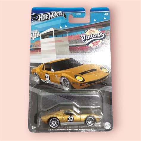 Jual Hot Wheels Vintage RC Lamborghini Miura SV Shopee Indonesia