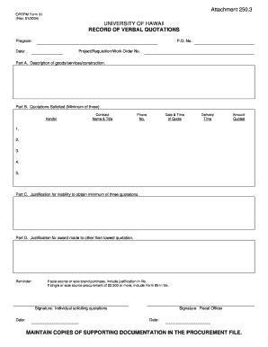 Fillable Online Hawaii Oprprm Form University Of Hawaii Hawaii