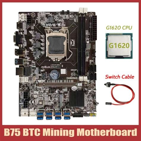 B Btc Mining Motherboard G Cpu Switch Cable Lga Xpcie Usb