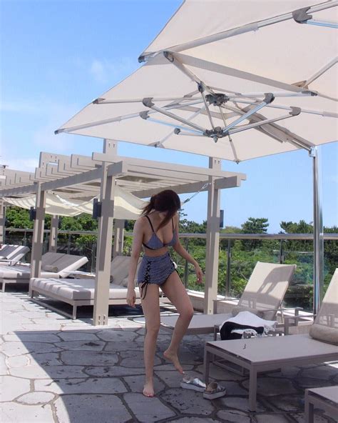 T Ara S Hyomin Shares Hot Pool Side Bikini Photos From Her Tropical
