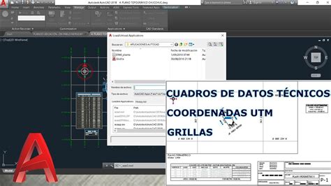 Como Insertar Cuadros De Datos Coordenadas Utm Y Grillas En Planos De Autocad Youtube