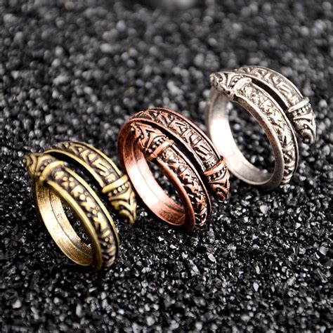 Winter Men Rings Jewelry Valknut Viking Signet Ring Viking Ring Viking ...