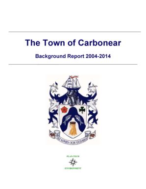 Fillable Online Carbonear Carbonear Background Report Pdf Town