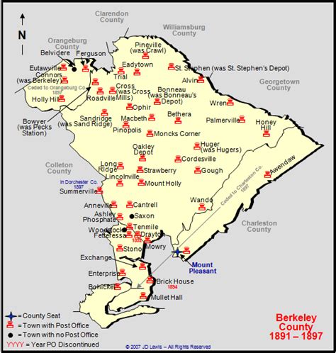 Berkeley County, SC - 1891 to 1897