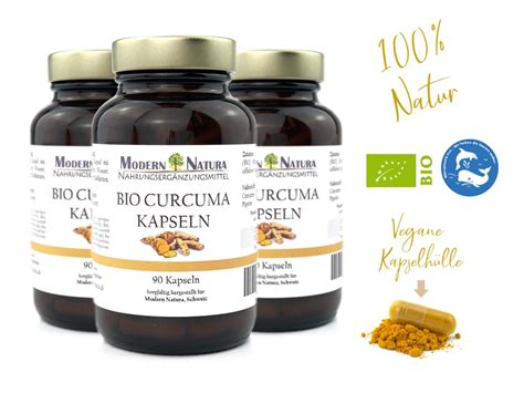 BIO Curcuma Kurkuma 3x 90 Kapseln Set 400mg Curcumin 5mg