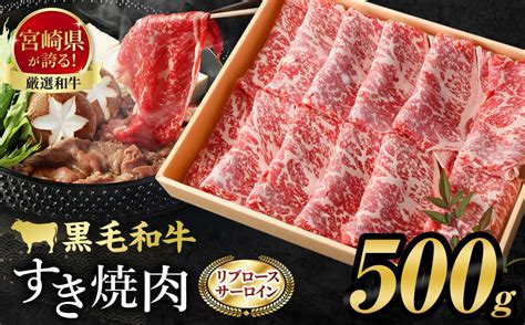 ＜牛乃屋厳選黒毛和牛すき焼き肉〜リブロース・サーロイン〜500g＞※入金確認後、翌々月末までに順次出荷します。 黒毛和牛 牛肉 すき焼き用｜ふるラボ