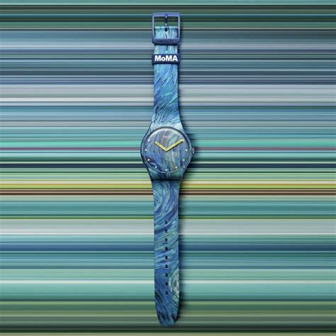 Reloj SWATCH THE STARRY NIGHT BY VINCENT VAN GOGH SUOZ335 Azul Btime