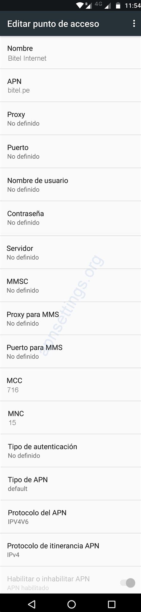 C Mo Configurar El Apn De Bitel Para Tener Internet G