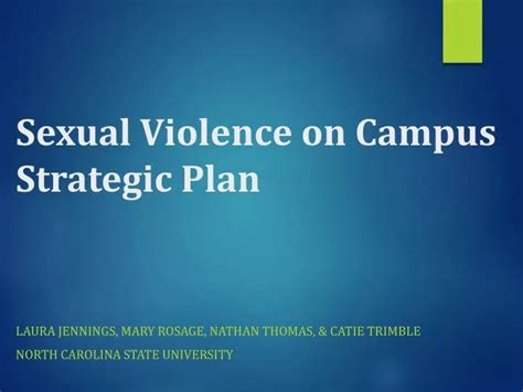 Ppt Sexual Violence On Campus Strategic Plan Powerpoint Presentation