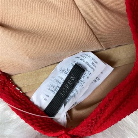 J Crew Swim Jcrew Off Shoulder Red Bikini Top Women Size Medium Poshmark