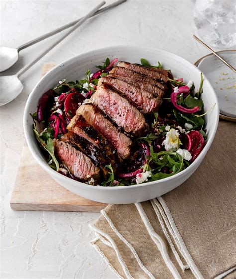 Sirloin Steak with Lemon Beetroot Salad — Natural Spoonfuls