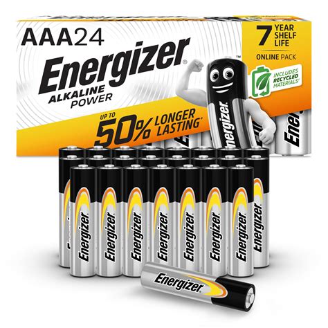 Buy Energizer AAA Batteries Alkaline Power 24 Pack Triple A Battery