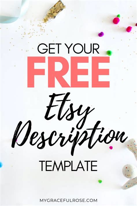 Free Etsy Description Template Etsy Marketing Etsy Shop Seo Etsy