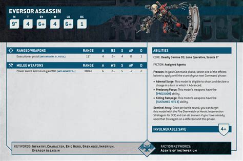 Warhammer 40k Eversor Assassin