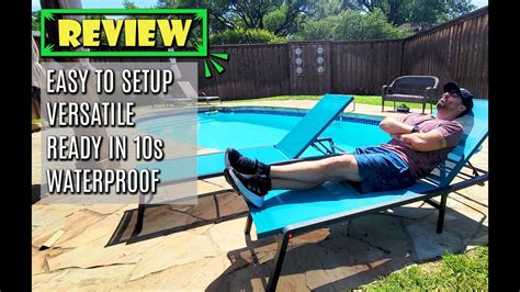 U ULAND Chaise Lounge Outdoor Set Of 2 Product Review YouTube