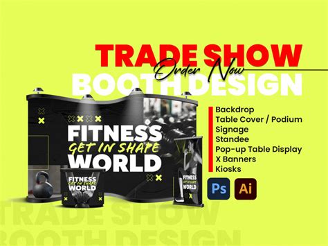 Attractive trade show booth design, backdrop & exhibition design | Upwork