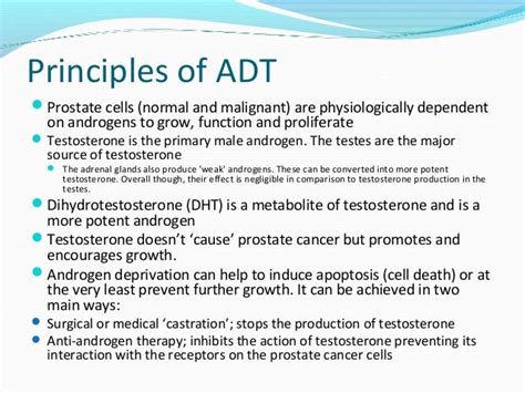 Adt prostate cancer therapy