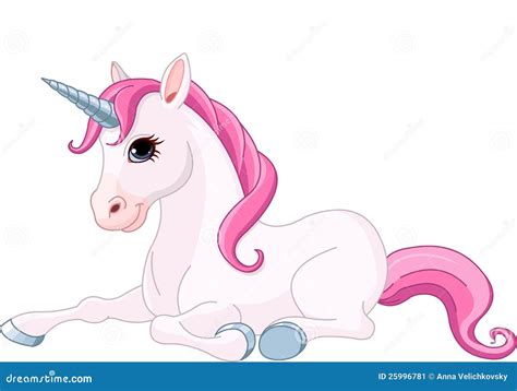 Adorable Unicorn Stock Vector Illustration Of Fairy 25996781