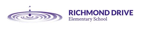 The Richmond Drive Elementary School Logo Is Shown In Blue And White