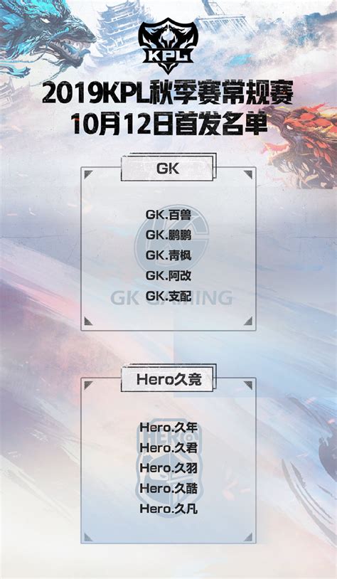 战报 Hero久竞完美零封gk 为杀进季后赛拿到关键一分 其他 玩加电竞wanplus 玩加电竞