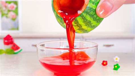 Watermelon Rainbow 🍉🌈 Satisfying Miniature Watermelon Rainbow Jelly Recipe Mini Watermelon