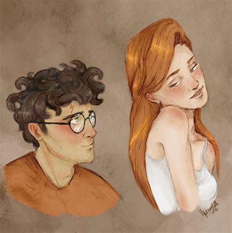 Harry And Ginny By Upthehillart On Deviantart