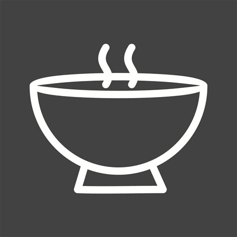 Hot Soup Line Inverted Icon Vector Art At Vecteezy