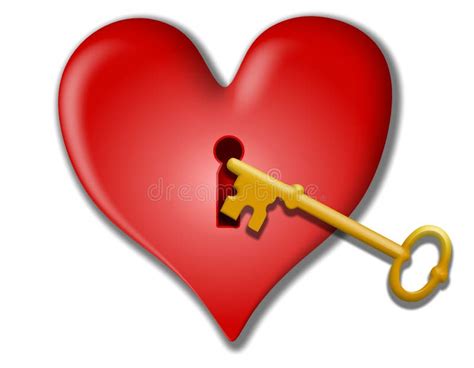 Key To My Heart Valentine Clip Art Stock Illustration Illustration Of