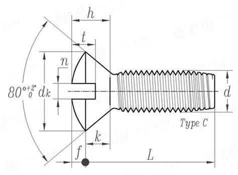 Asme B R Slotted Oval Countersunk Head Tapping