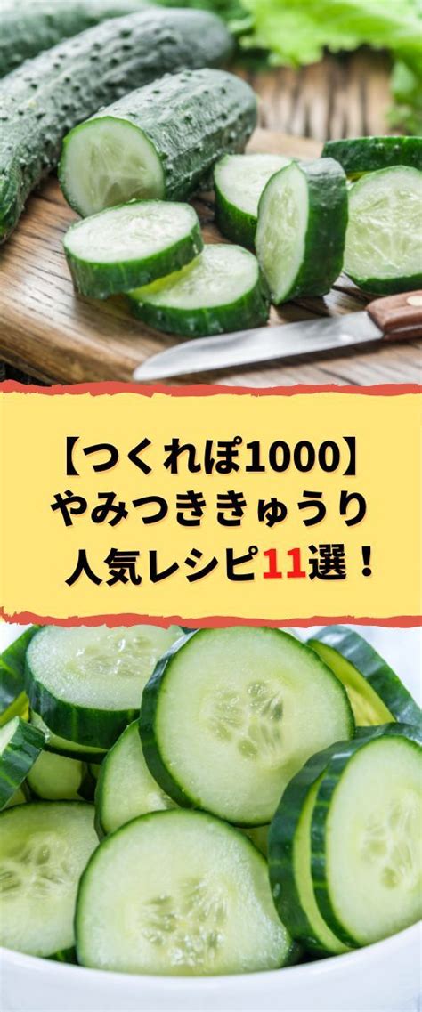 人気1位｜やみつききゅうりの殿堂入りレシピtop11【つくれぽ1000】から厳選！ やみつききゅうり きゅうり 殿堂入りレシピ