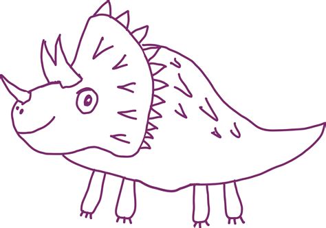 Dinosaur drawing cartoon illustration. 18243900 PNG