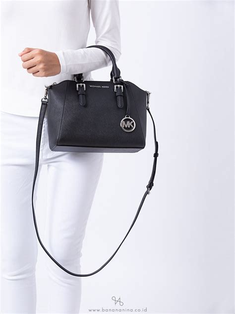 Michael Kors Ciara Medium Leather Messenger Crossbody Atelier Yuwa