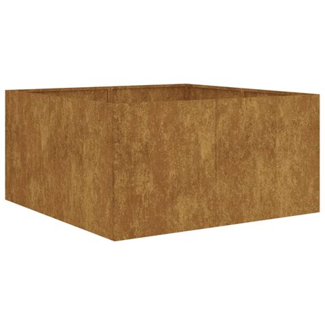 vidaXL květináč 80x80x40 cm Corten Steel Kaufland cz