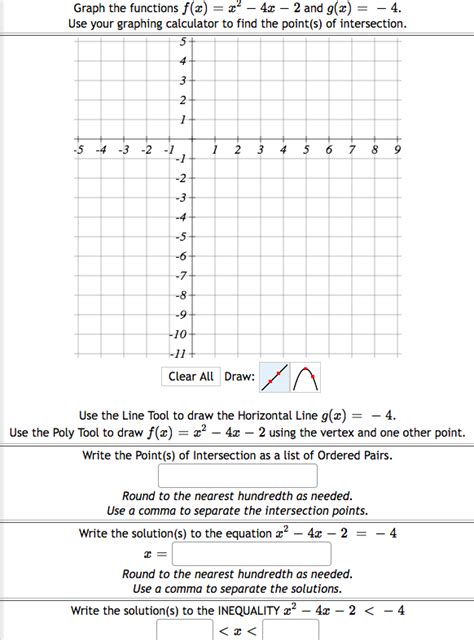 Solved Graph The Functions F X X24x2 And G X 4 Use V