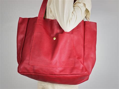 Large Tote Bag Women Oversized Leather Tote Bag Large Etsy