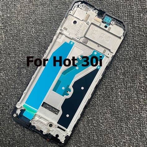 สำหรบ Infinix Hot i ฝาปดโนตบคแผงสวตวอลมเนยม Lcd ดานหลงจานหายากกรอบโครงสวนกลาง