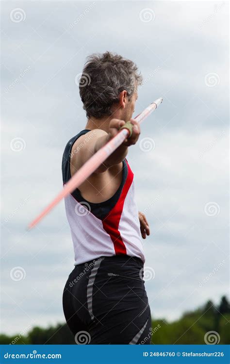 Athlete In Javelin In Track And Field Stock Photo Image Of Human