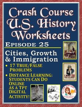 Crash Course U S History Worksheet Episode Cities Growth