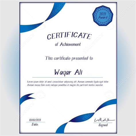 Certificate Appreciation Frame Design Creative Word Template And Google