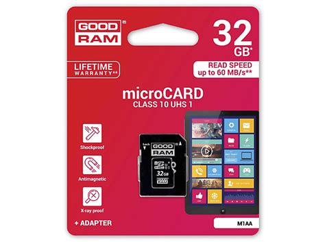 GOODRAM Class 10 UHS-I, Micro-SDHC Micro SD Speicherkarte, 32 GB ...