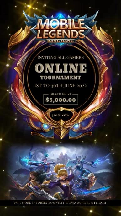 Mobile Legends Tournament Invitation Template Postermywall