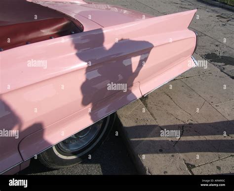 classic pink cadillac car Stock Photo - Alamy