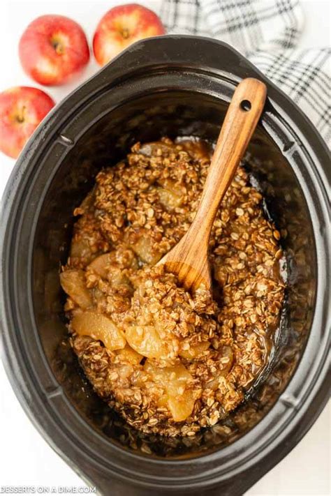 Crock Pot Apple Crisp Slow Cooker Apple Crisp Recipe